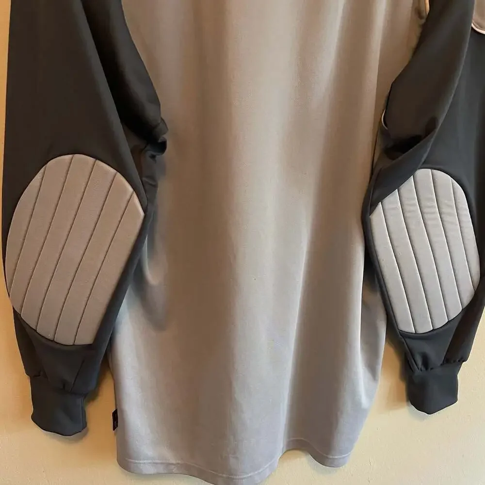 Vintage Adidas Clima365‎ Padded Goalkeeper Jersey Grey Size L